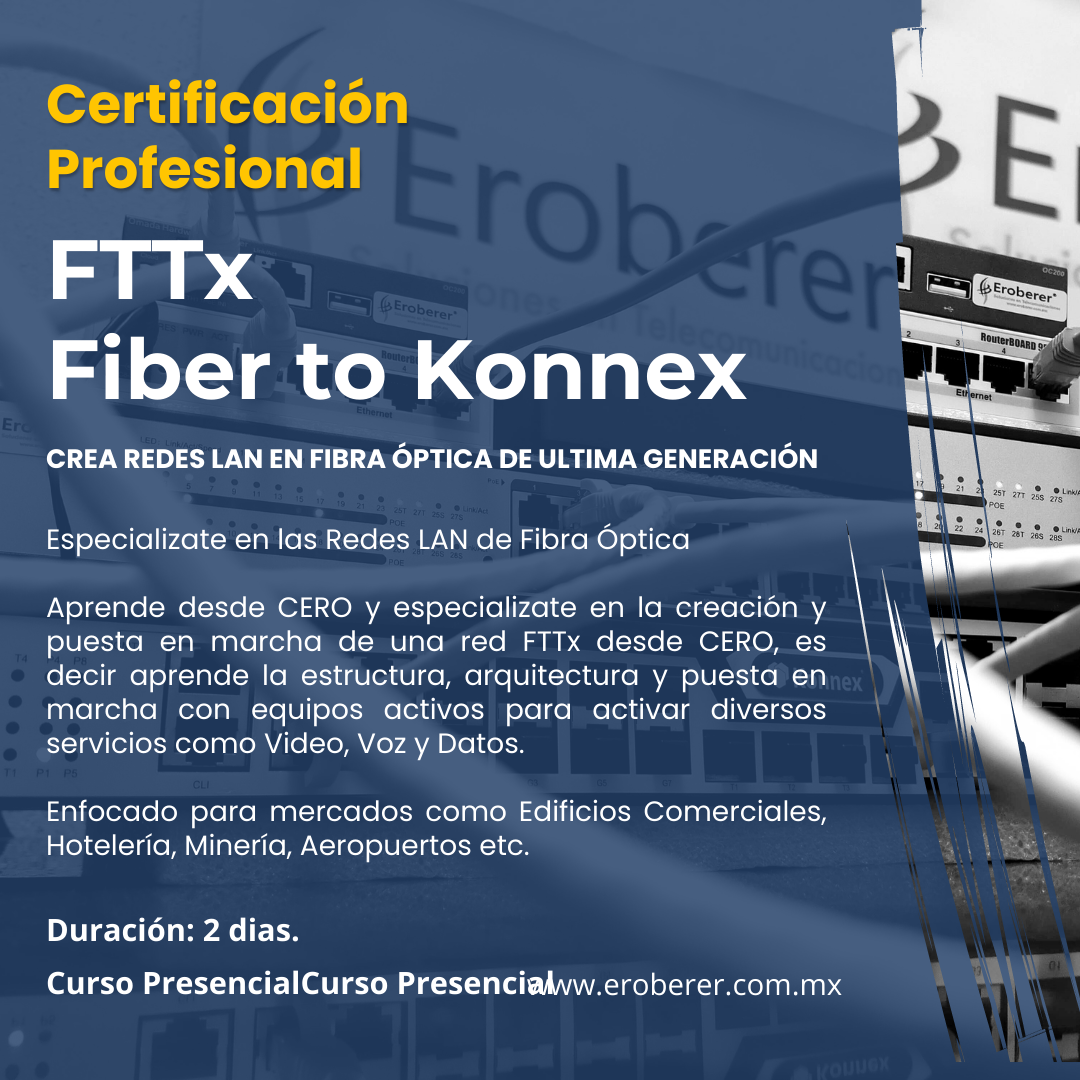 Certificacion FTTx Fiber to Konnex