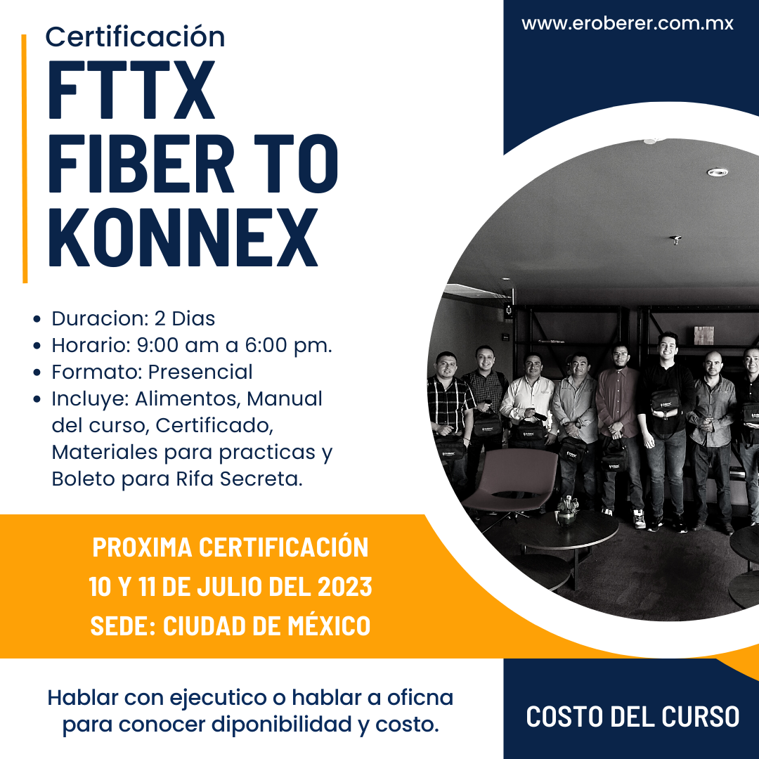 Certificacion Fttx Fiber to Konnex