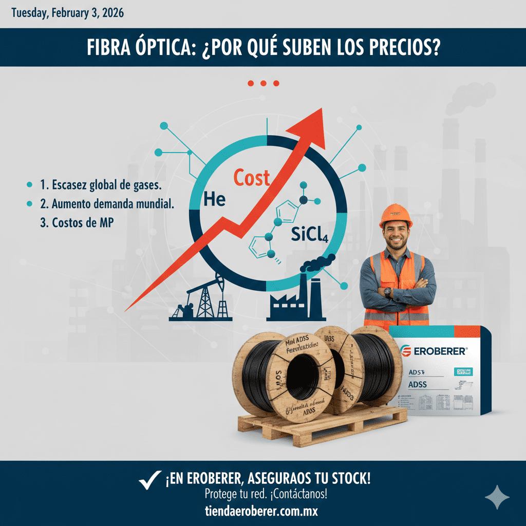 ¿Por qué sube el precio de la fibra óptica? por Eroberer