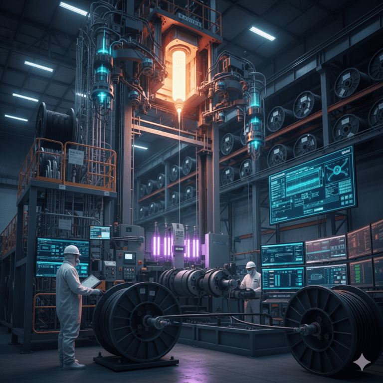 Fabricacion de Fibra Optica Preforma de hilo de fibra optica Blinkentech