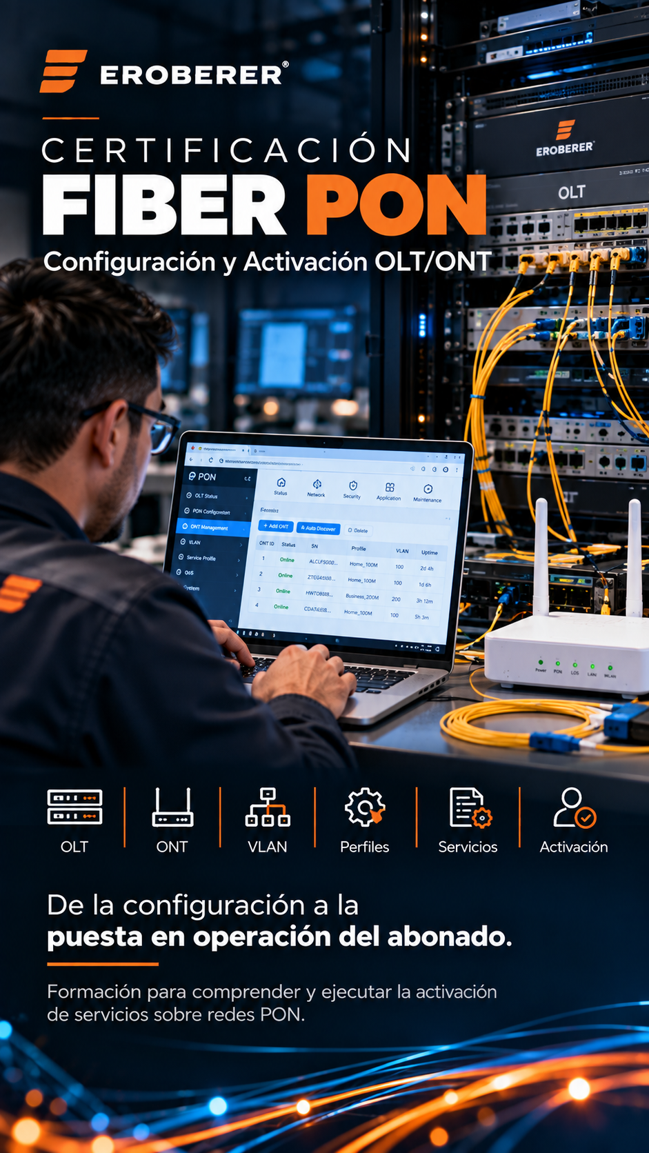 Certificación FIBER PON