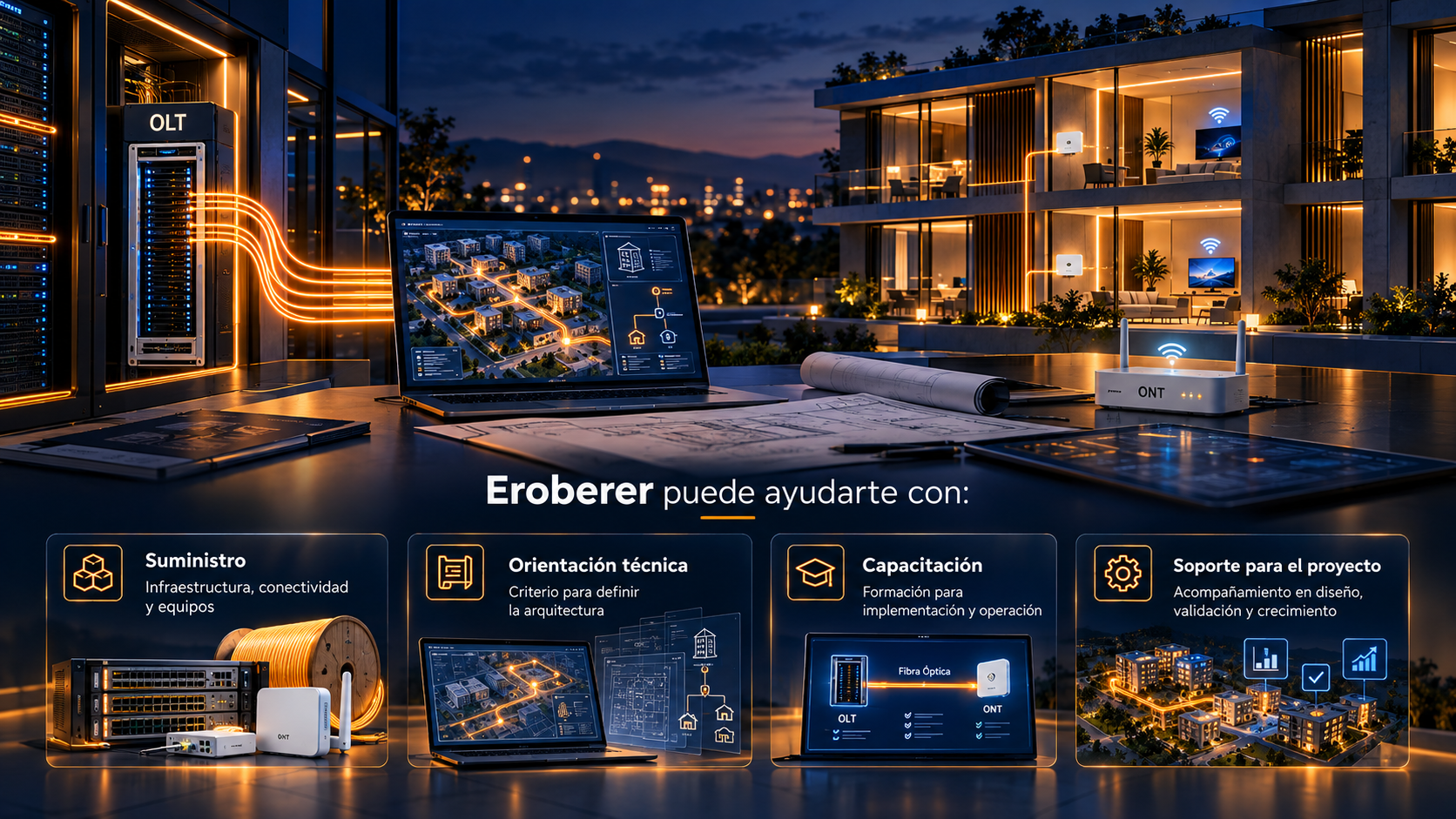 Cómo Eroberer apoya proyectos POL LAN con suministro, orientación, capacitación y soporte